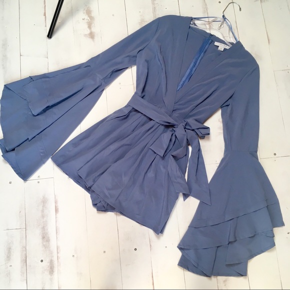 CLEARANCE *LAST ONE* Blue Belle Romper - Picture 2 of 4
